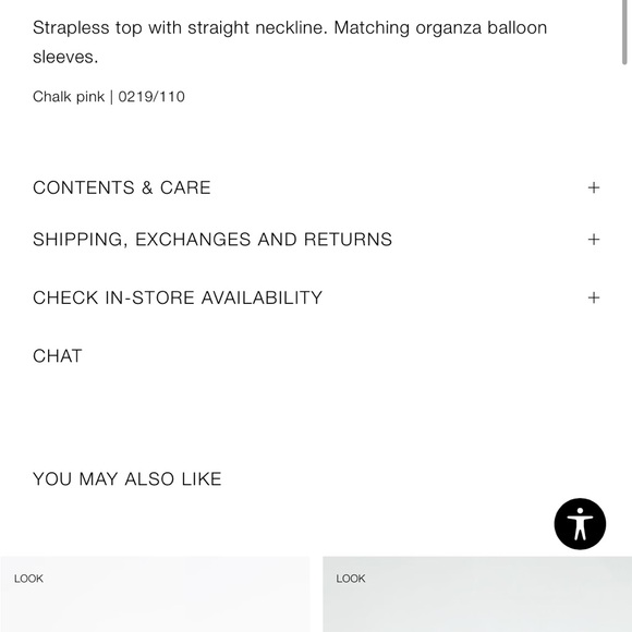 Pink organza Zara top - Picture 6 of 7